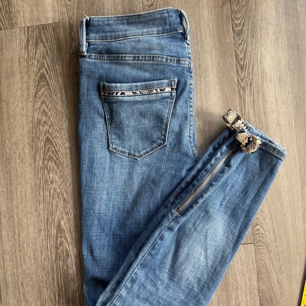 White House Black Market Mid Rise Skinny Ankle Stretch Jeans Women's Size 0